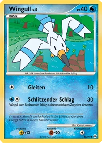 Wingull #80/99 — Arceus