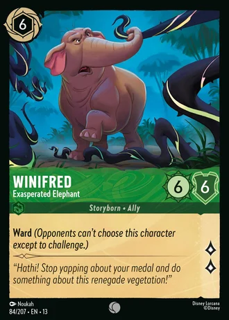 Winifred - Exasperated Elephant #84/261 — Attack of the Vine!