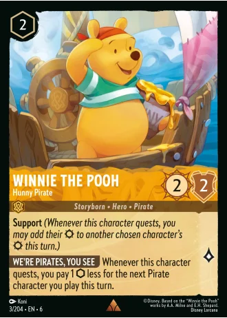 Winnie the Pooh - Hunny Pirate #3/204 — Azurite Sea