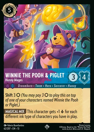 Winnie the Pooh & Piglet - Hunny Mages #62/261 — Attack of the Vine!