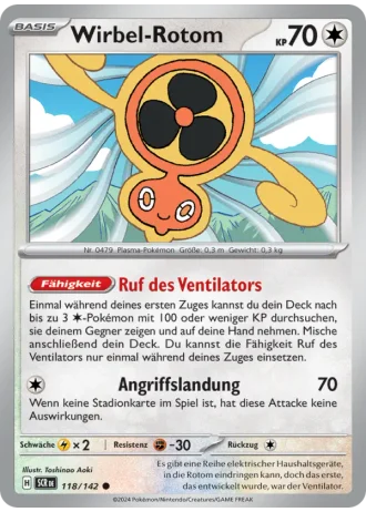 Wirbel-Rotom #118/142 — Stellarkrone