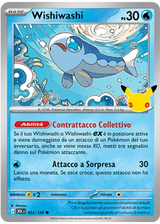 Wishiwashi #022/128 — 30° Anniversario