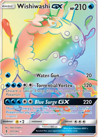 Wishiwashi GX #151 — Guardians Rising
