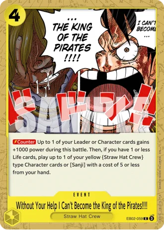 Without Your Help I Can't Become the King of the Pirates!!!! (EB02-059) — Anime 25th Collection (EB02)
