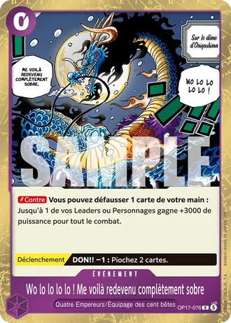 Wo lo lo lo lo ! Me voilà redevenu complètement sobre (OP17-076) — Les Guerriers les Plus Puissants au Monde (OP17)