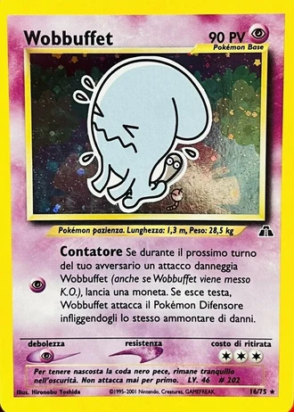 Wobbuffet (1ª Edizione) #16/75 — Neo Discovery (1ª Edizione)