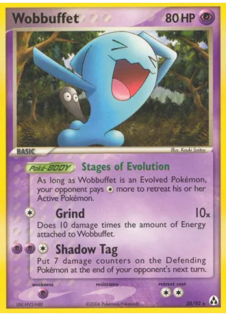 Wobbuffet #28/92 — Legend Maker