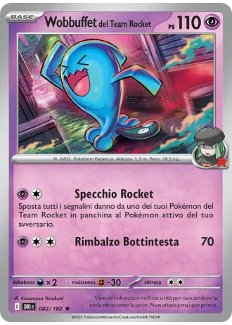 Wobbuffet del Team Rocket #082/182 — Rivali Predestinati