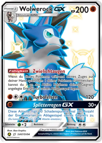 Wolwerock GX SV67/94 — Schillernde Schatzkammer (Verborgenes Schicksal)
