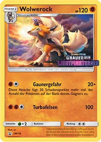 Wolwerock SM118 — Sonne & Mond Promos