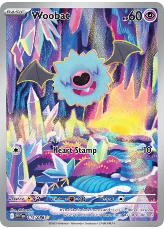 Woobat #119/86 — White Flare