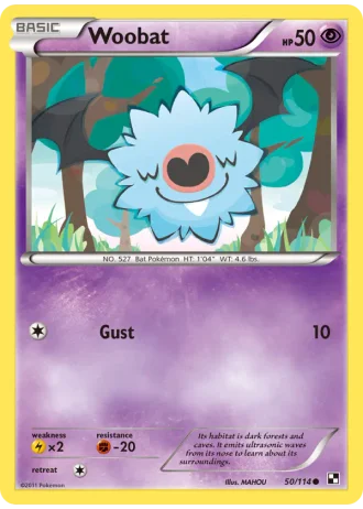 Woobat #50 — Black & White