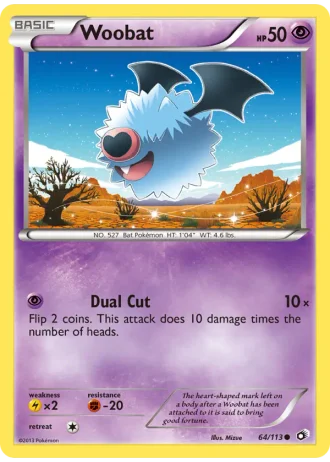 Woobat #64/113 — Legendary Treasures