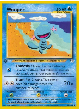 Wooper #82 — Neo Genesis
