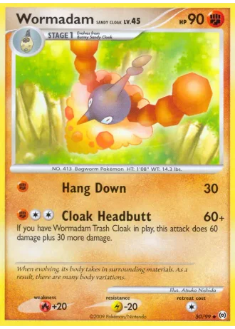Wormadam Sandy Cloak #50/99 — Arceus
