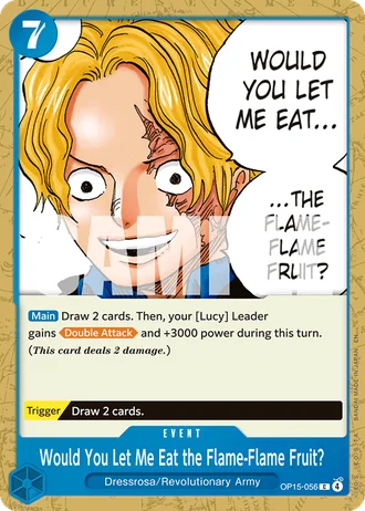 Would You Let Me Eat the Flame-Flame Fruit? (OP15-056) — Adventure on Kami's Island (OP15-EB04)
