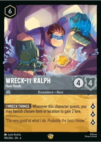Wreck-It Ralph - Ham Hands #190/204 — Azurite Sea