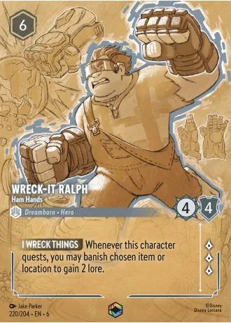 Wreck-It Ralph - Ham Hands #220/204 — Azurite Sea