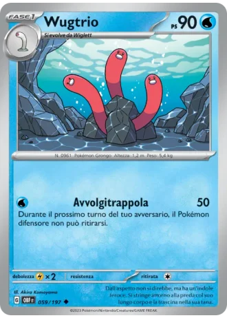 Wugtrio #059/197 — Ossidiana Infuocata