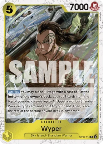 Wyper (OP06-114) (Jolly Roger Foil) — One Piece The Best (PRB01)