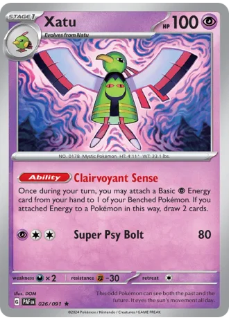 Xatu #026 — Paldean Fates