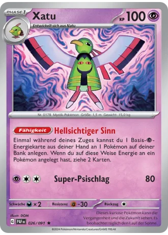 Xatu #026/91 — Paldeas Schicksale