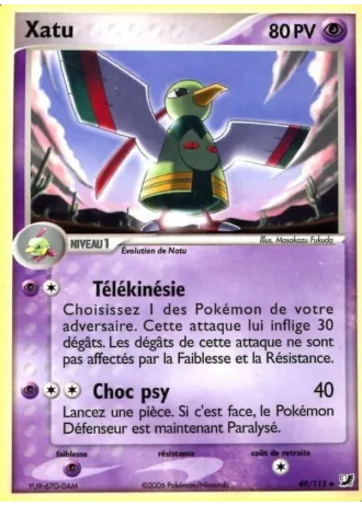 Xatu #49/115 — EX Forces Cachées