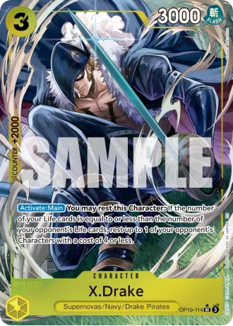X.Drake (OP10-114) (Alternative Art) — One Piece Card The Best Vol.2(PRB02)