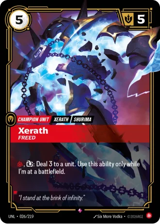 Xerath, Freed #026/219 — Unleashed