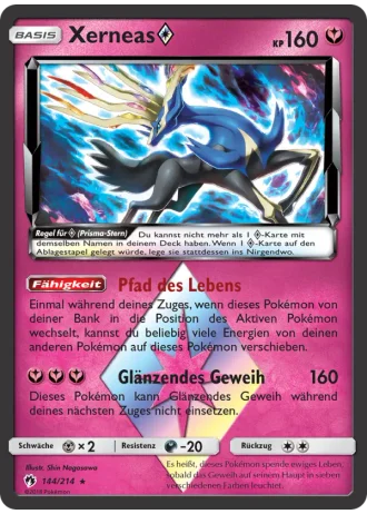 Xerneas Prism Star #144/214 — Echo des Donners