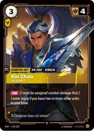Xin Zhao, Vigilant #176/221 — Spiritforged