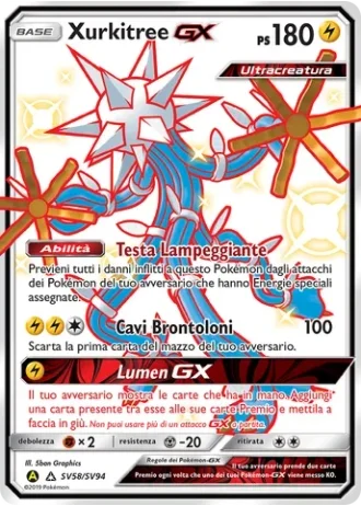 Xurkitree GX SV58/94 — Tesoro Cromatico (Destino Sfuggente)