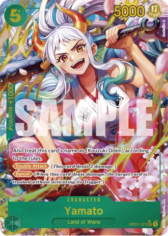 Yamato (OP01-121) (Alternative Art) — One Piece The Best (PRB01)