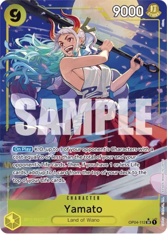 Yamato (OP04-112) (Alternative Art) — One Piece The Best (PRB01)