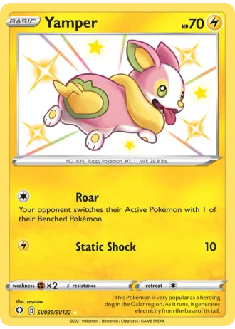 Yamper SV039/122 — Shiny Vault (Shining Fates)