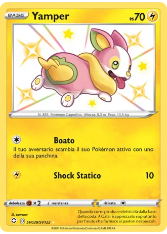 Yamper SV039/122 — Tesoro Cromatico (Destino Splendente)
