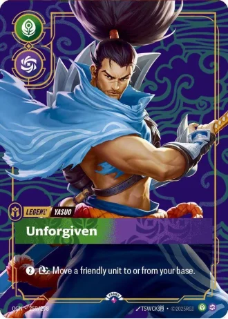 Yasuo, Unforgiven (Metal) (Best Of) #259/298 — Organized Play Promos