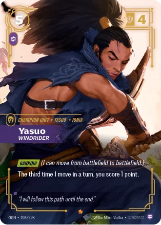 Yasuo, Windrider #205/298 — Origins