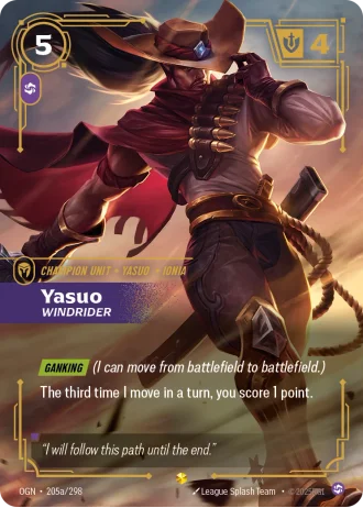 Yasuo, Windrider #205a/298 — Origins