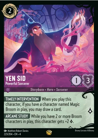 Yen Sid - Powerful Sorcerer #223/204 — Ursula's Return