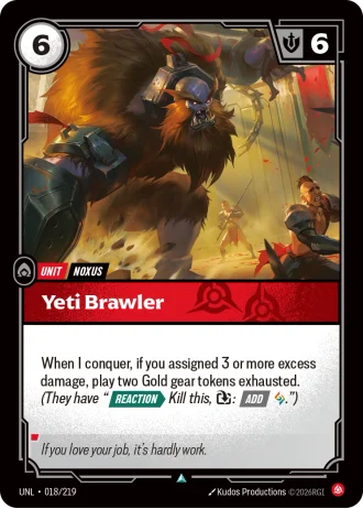 Yeti Brawler #018/219 — Unleashed