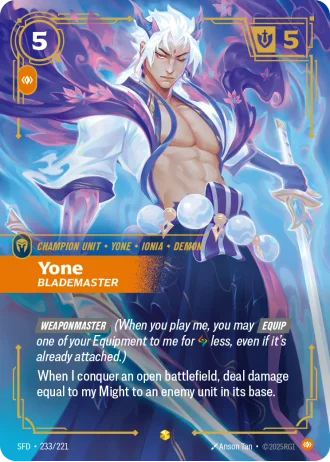 Yone, Blademaster #233/221 — Spiritforged
