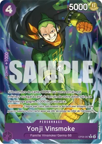 Yonji Vinsmoke (OP06-067) (Jolly Roger Foil) — ONE PIECE CARD THE BEST (PRB01)