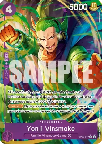 Yonji Vinsmoke (OP06-067) (Reprint) — ONE PIECE CARD THE BEST (PRB01)
