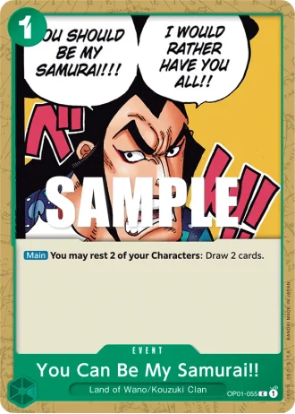 You Can Be My Samurai!! (OP01-055) — Romance Dawn (OP01)