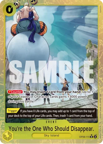 You're the One Who Should Disappear. (OP06-115) (Alternative Art) — One Piece Card The Best Vol.2(PRB02)