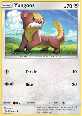 Yungoos #109 — Sun & Moon