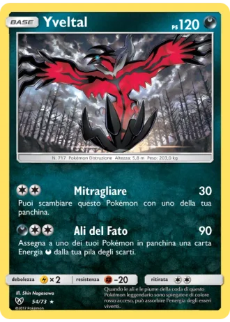 Yveltal #54/73 — Leggende Iridescenti