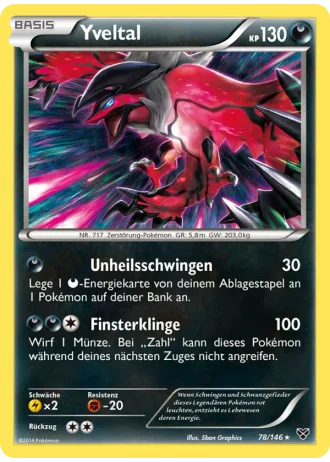 Yveltal #78 — XY