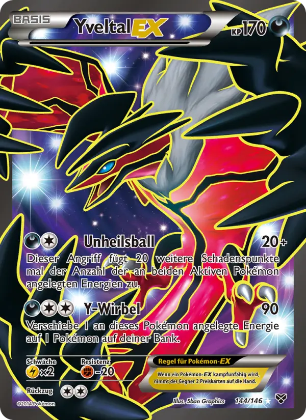 Yveltal EX #144 — XY